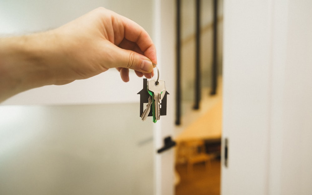 Handing over a set of house keys